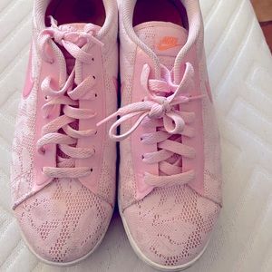 Pink Nike Lace Tennis Shoes
